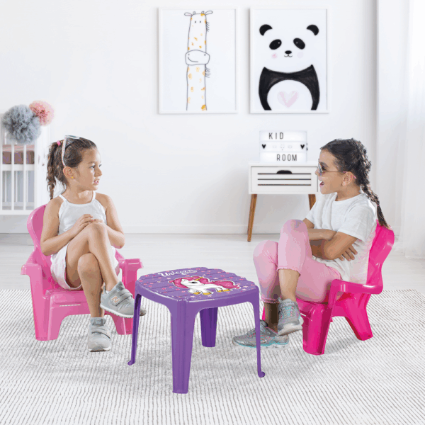Τραπέζι Με 2 Καρέκλες Unicorn 2503 Dolu - Image 3