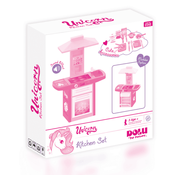 Παιδική Κουζίνα Ηλεκτρική Με Ήχους Unicorn 2542 Dolu - Image 6